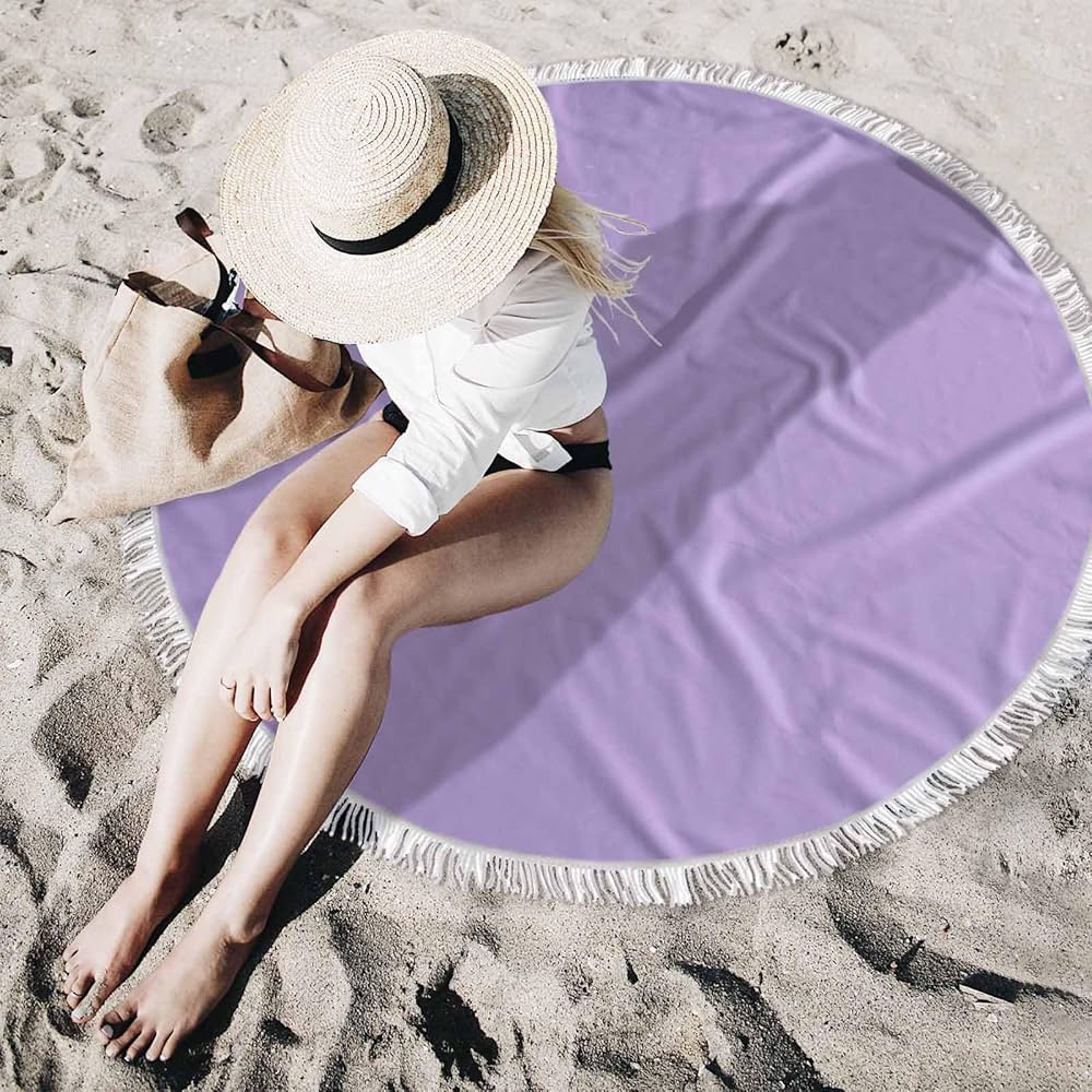ARENA × WIND AND SEA POOLTOWEL Amazon.com: Purple Beach Towel, Absorbent Quick Dry Sand
